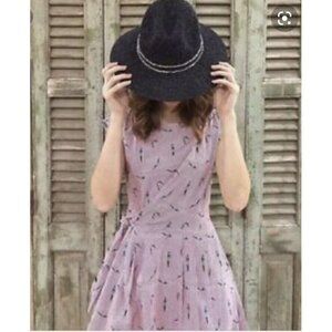 Maeve Anthropologie Women's Sz 8 Bathing Beauty Divers Swimming Tie Waist Dress